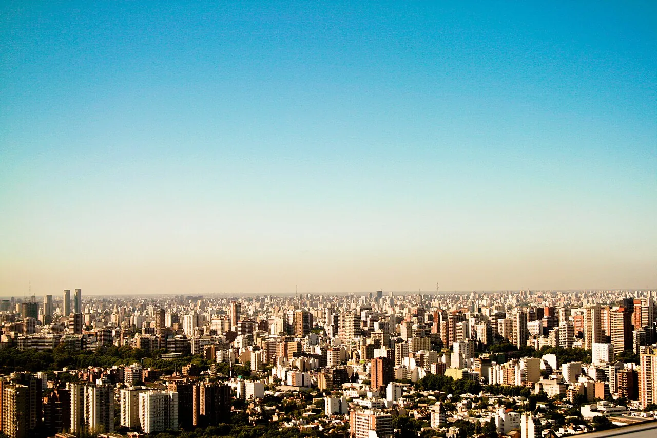 Panorama do bairro Belgrano em Buenos Aires